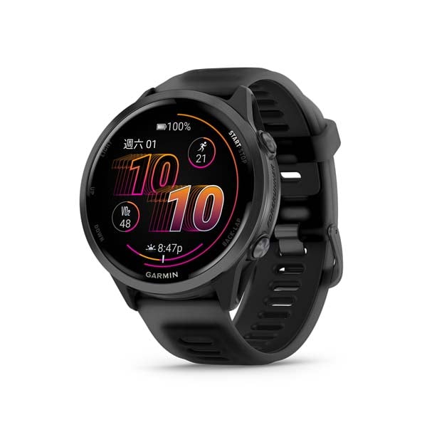 Garmin Forerunner 570 47 mm running smartwatch, Slate Gray with Black band